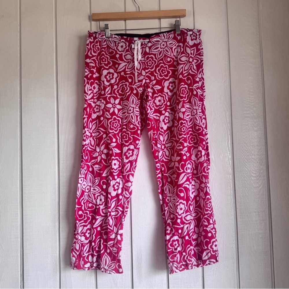 Emporio Armani Red and White Pants